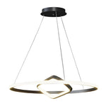 Round Oval Led Black Chandelier Li002236