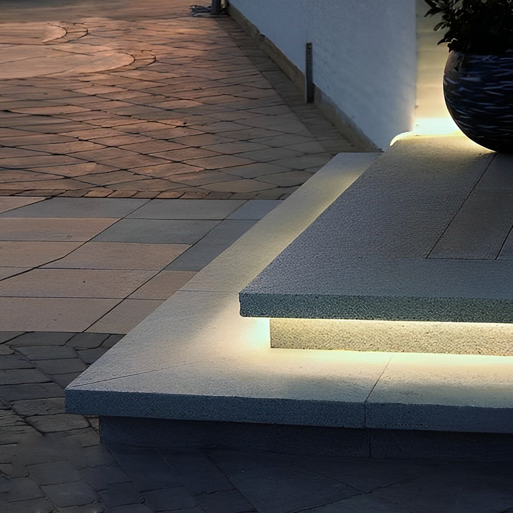 Waterproof Recessed Led Under Tread Stair Lighting Modern Flexible Strip Light