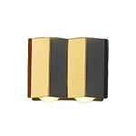 Black Gold Aluminum Led Outdoor Up Down Wall Light