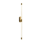 Acrylic Tube Tall Linear Wall Semi Flush Mount Sconce