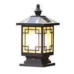 Retro Grilles Solar Fence Post Light Ha080730