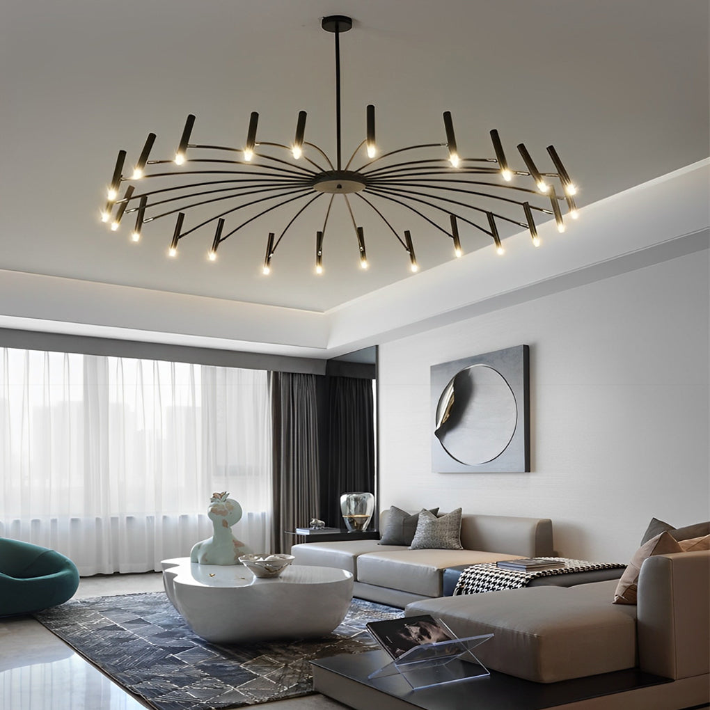 Adjustable Metal Diy Minimalist Chandelier Ha084685