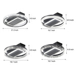 19 7 In Nordic 6 Speeds Bladeless Ceiling Fan With Led Light Remote Control