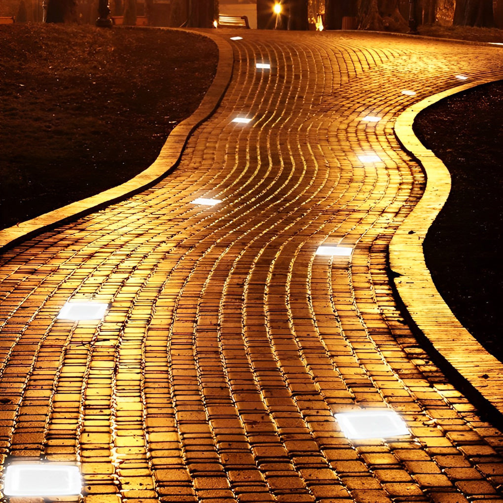 2V Mount Free Ice Cube Lights Colorful Modern Smart Solar Outdoor Step Lighting