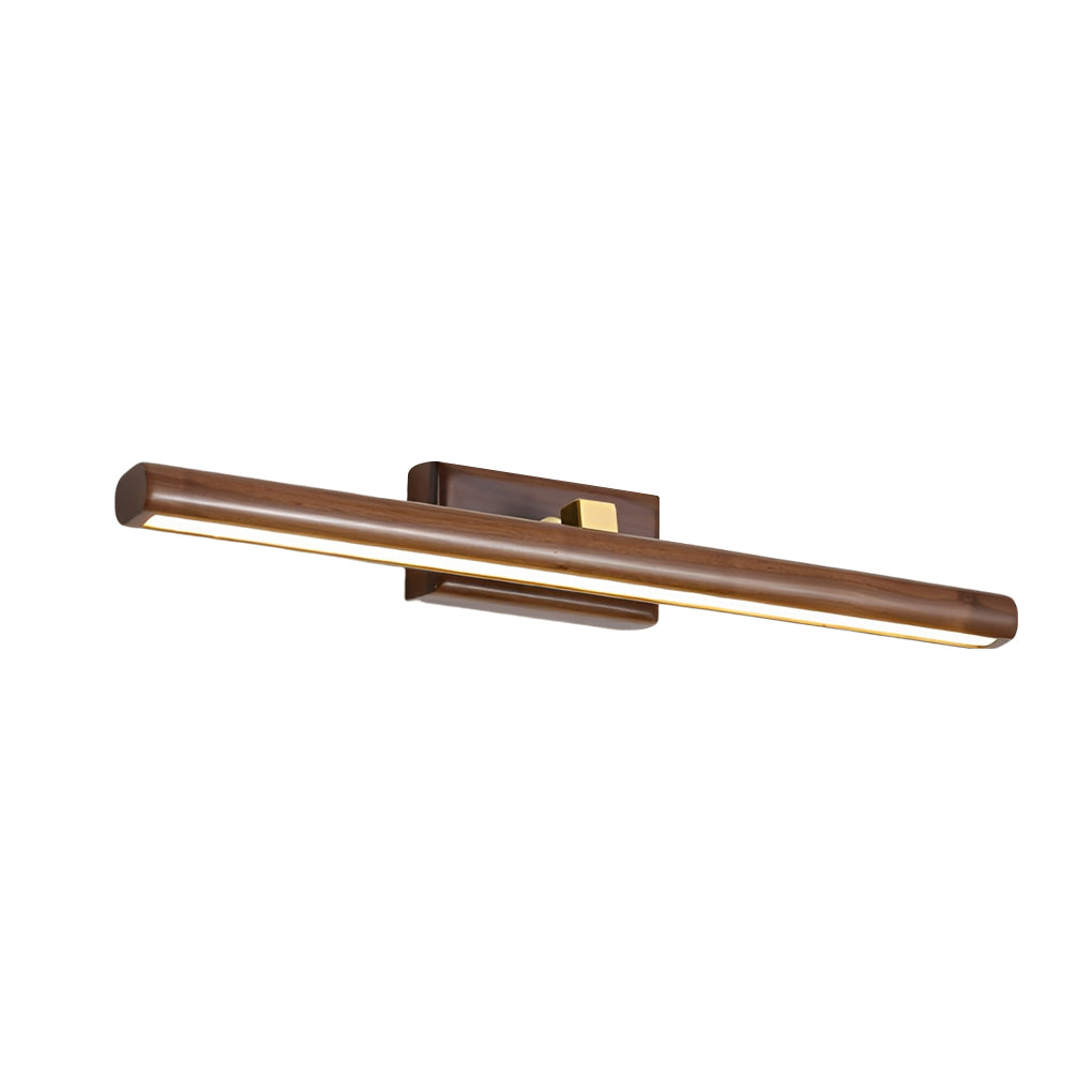 Rotatable Wood Bathroom Vanity Light Dimmable Led
