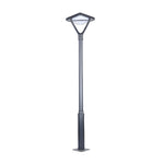 Black Led Solar Lamp Post And Pole Street Lights