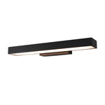 Outdoor Motion Sensor Black Rectangle Wall Light