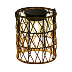Rattan Lantern Solar Garden Lights Ha077154