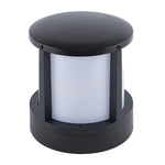 Cylindrical Black Outdoor Fence Post Light Li002349