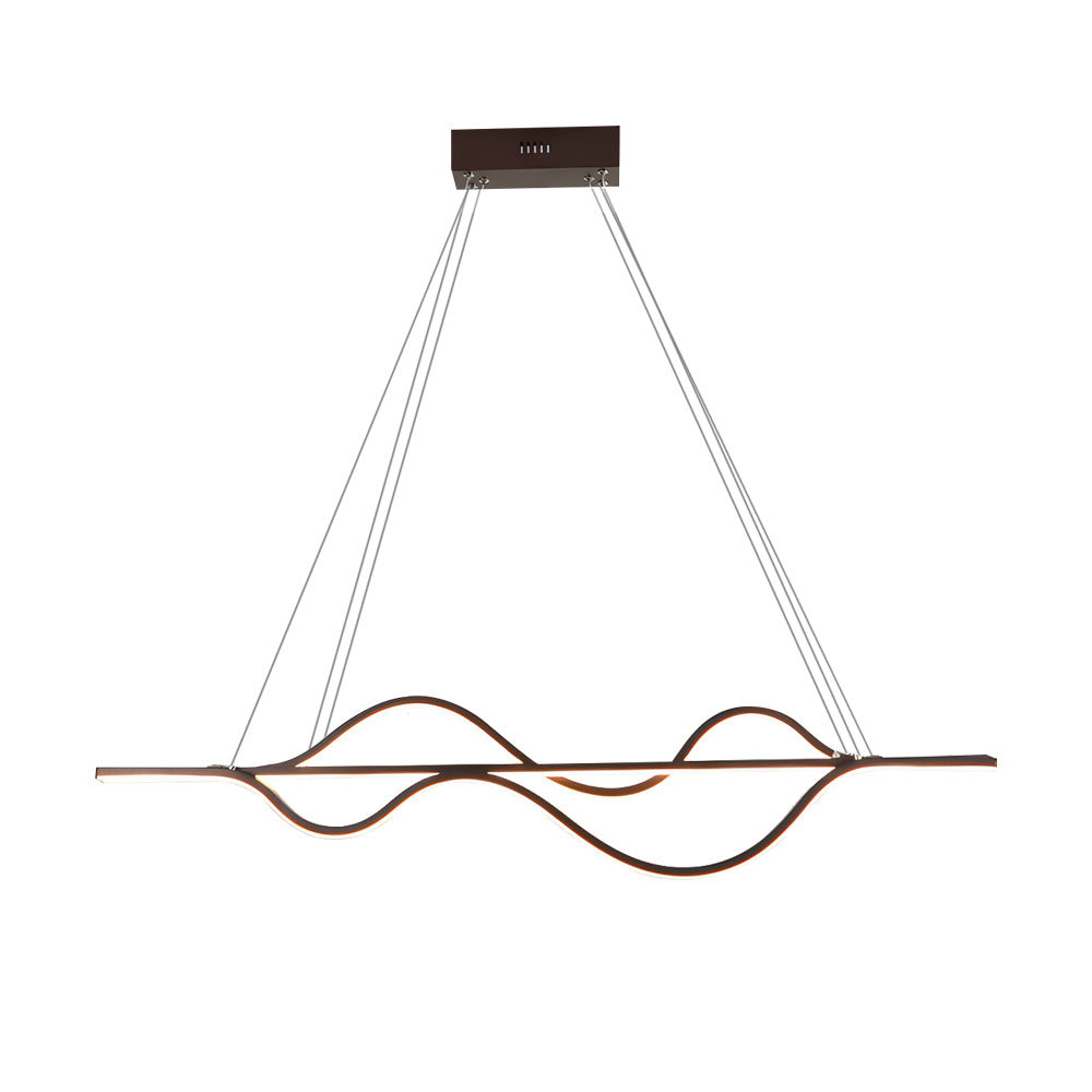 40 Sleek Wave Modern Pendant Light With Dimmable Led