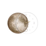 Moon Lunar Wall Clock Usb Remote Control Power Bank Led Wall Painting Lamp Li002757