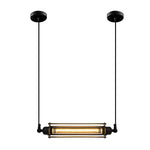 Retro Led Black Pendant Light Ha077320