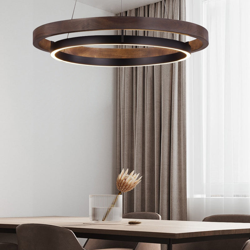 Round Black Modern Chandelier Ha091641