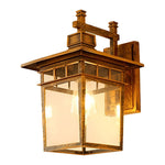 Glass Led Waterproof Retro Outdoor Wall Lamp Wall Sconce Lighting Without Bulb