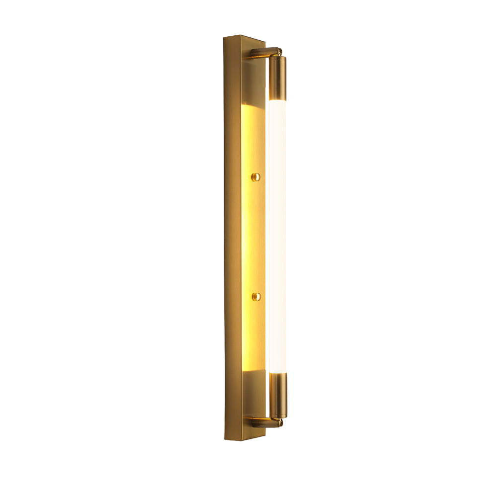 19 68 Acrylic Tube 1 Light Led Wall Lights Indoor Black Gold Chrome Base