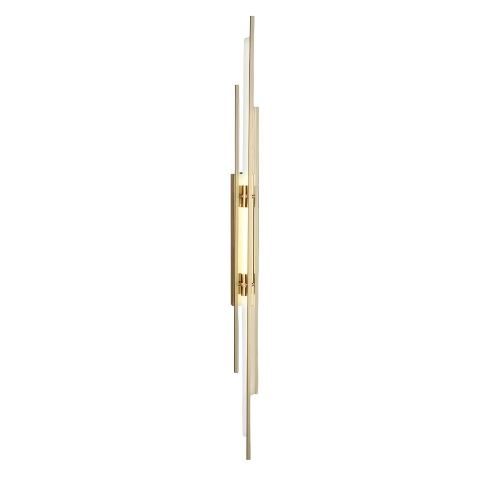 Long Strips Grille Iron Acrylic Simple Modern Led Wall Light Fixture