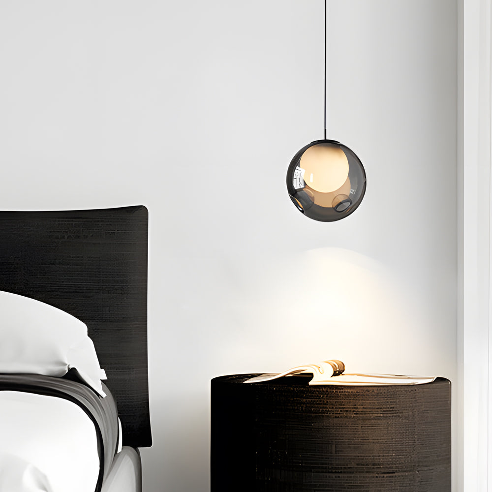 6 3 Inch Glass Bubble 1 Light Pendant Light