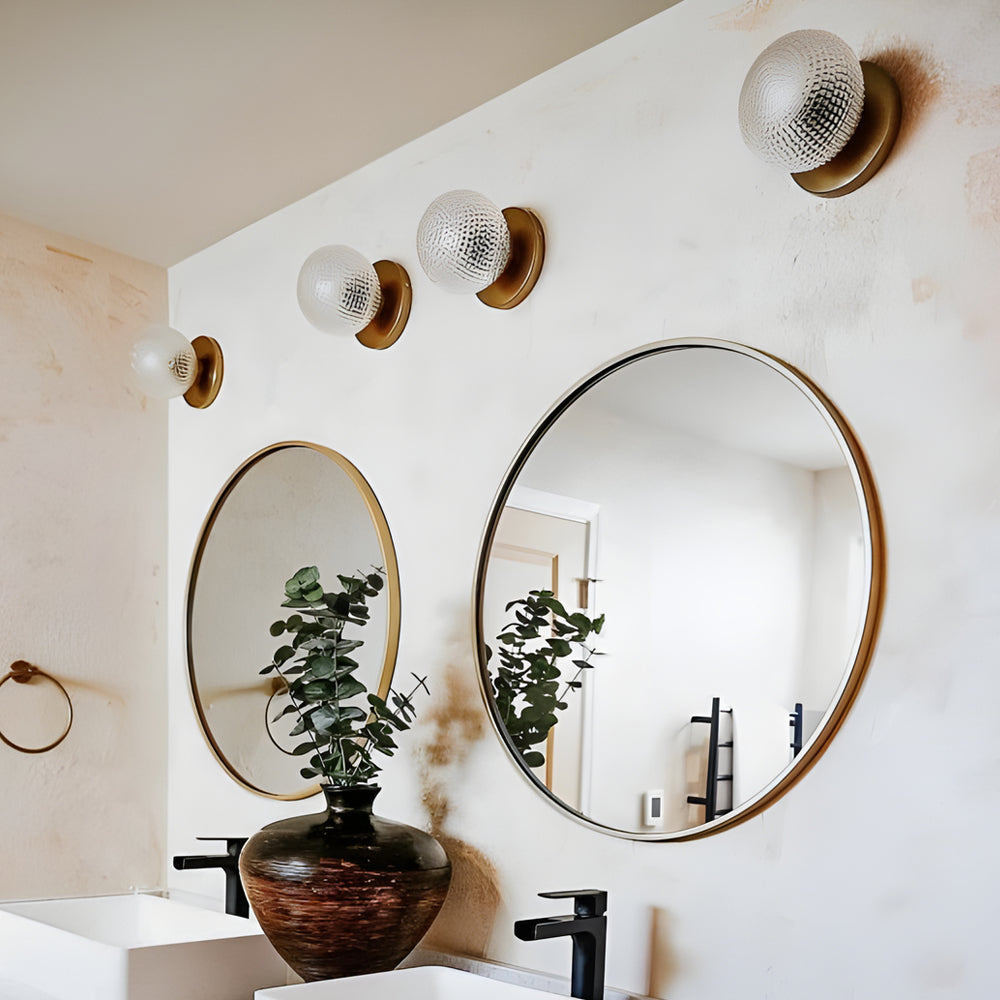 Unique Glass Ball Wall Light Fixture Li002699