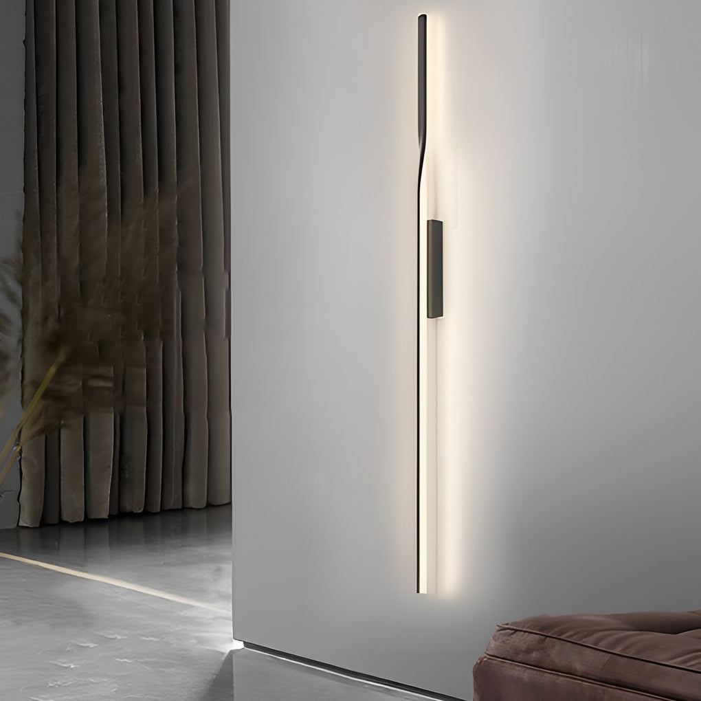 Linear Strip Led Black Nordic Wall Lamp