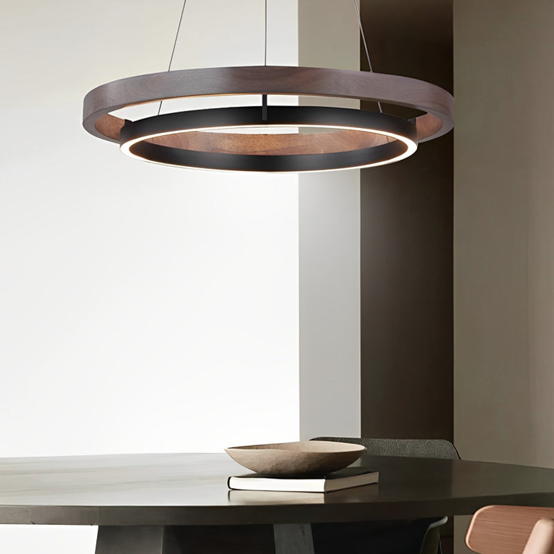 Round Black Modern Chandelier Ha091641