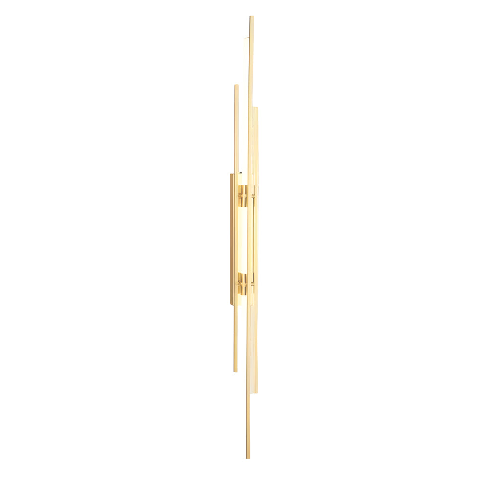 Long Strips Grille Iron Acrylic Simple Modern Led Wall Light Fixture