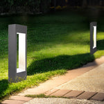 Hollow Square Waterproof Led Black Outdoor Lawn Light