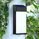 Rectangular Led Outdoor Solar Sconce Light