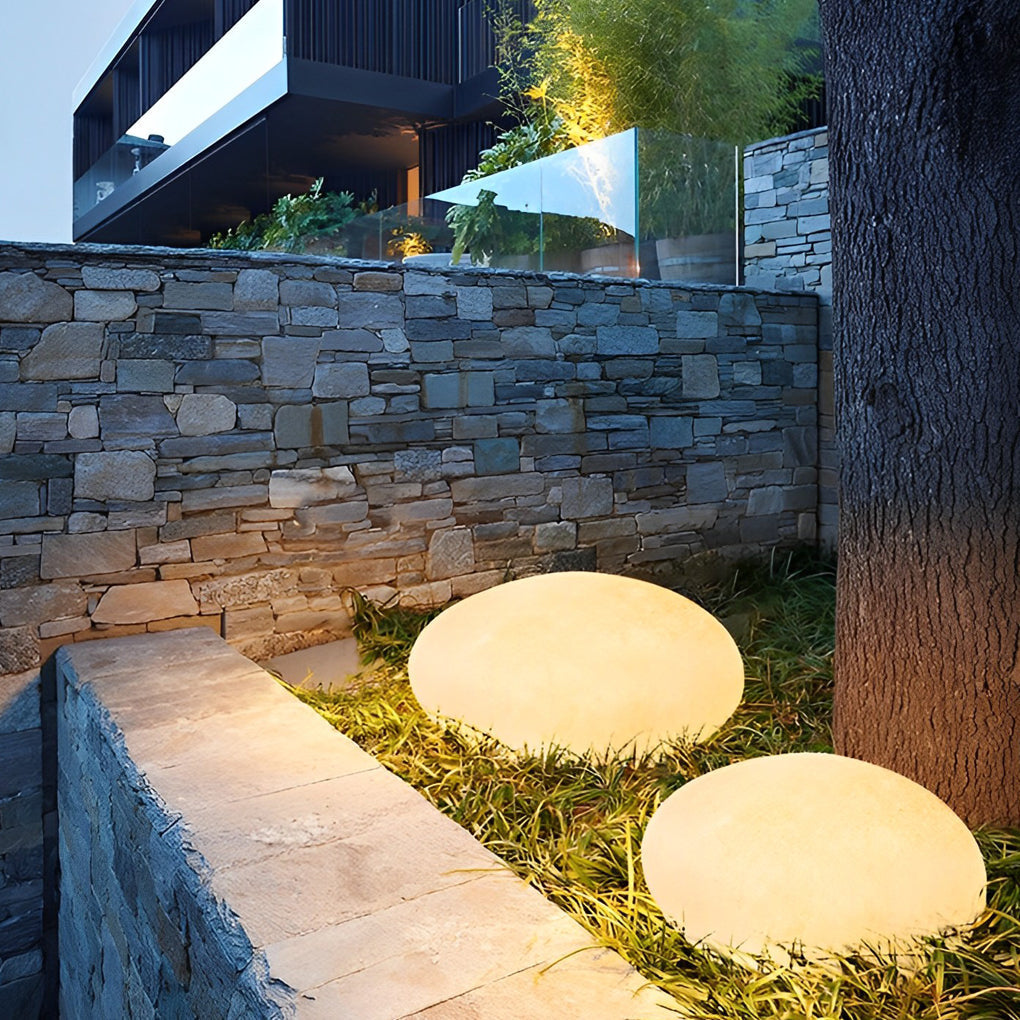 Resin Cobblestone Outdoor Floor Lamp Li002370