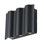 Arc Waterproof Wave Wall Sconces Outdoor Cool Led Up And Down Wall Mounted Lights