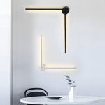 1 Pc Black Modern Rotatable Linear Led Wall Light Sconces