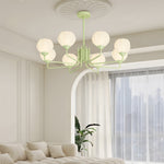 8 Flowers Bell Orchid Three Step Dimming Modern Hanging Lights Fixture