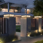 Modern Outdoor Solar Fence Post Light Ha080597