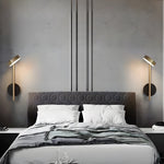 Simple Adjustable Round Led Luxury Aluminum Nordic Wall Light Fixture