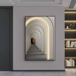 Decorative Led Light Canvas Hanging Painting With Remote