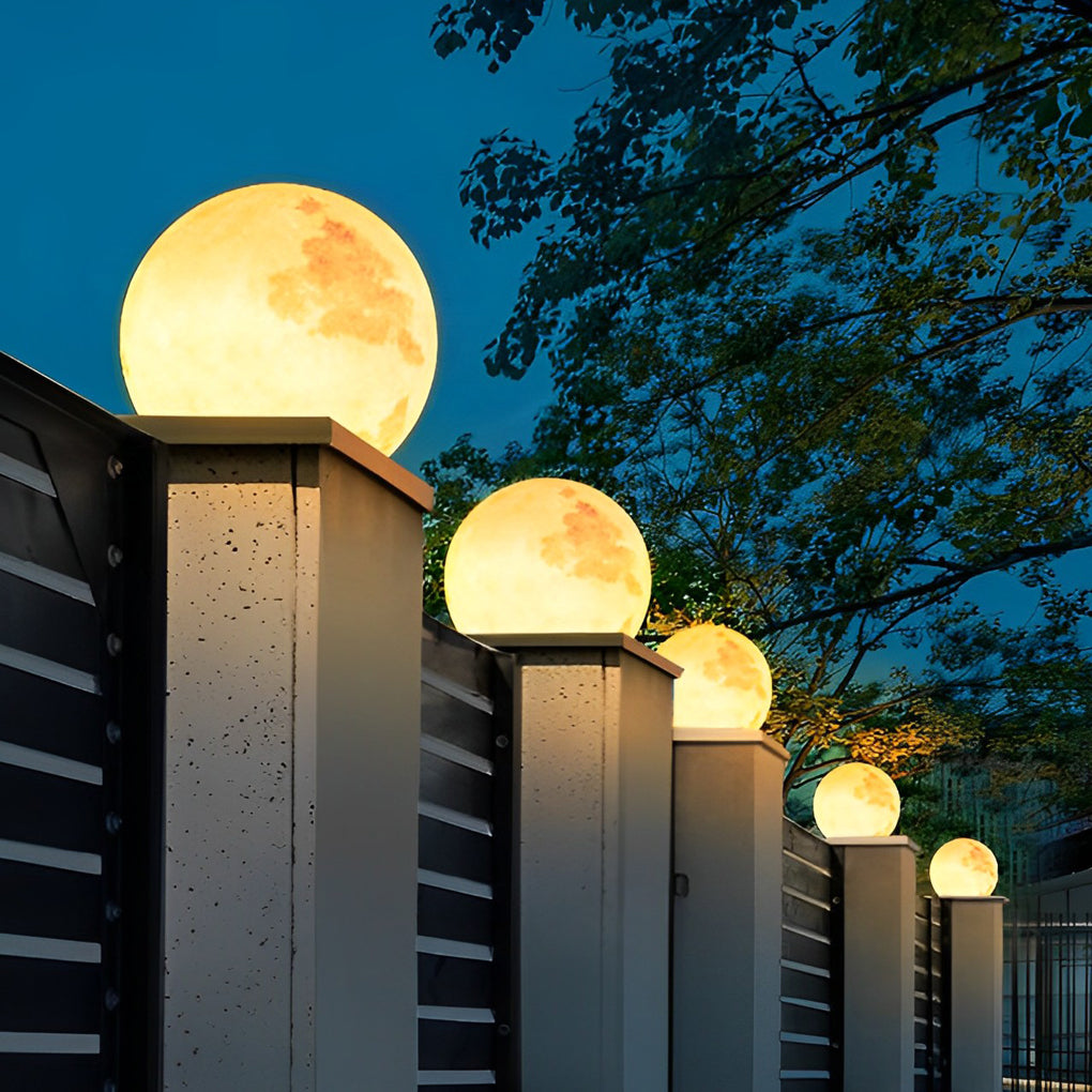 Moon Shaped Outdoor Pier Mount Pillar Accent Post Light