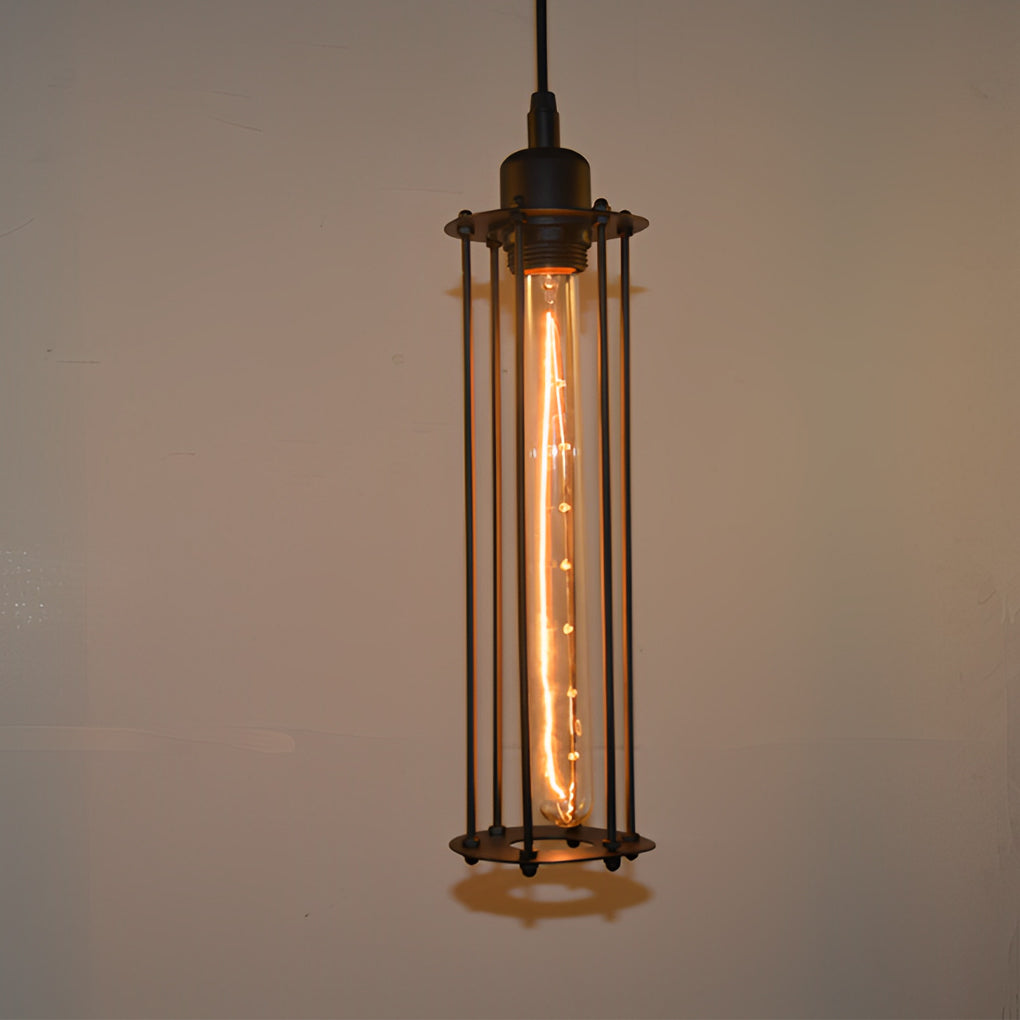 Retro Led Black Pendant Light Ha077320