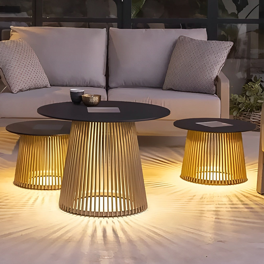 Round Solar Outdoor Lantern Ha088201
