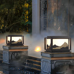 Square Mountain Scenery Solar Post Caps Lights Li002154