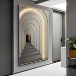 Decorative Led Light Canvas Hanging Painting With Remote