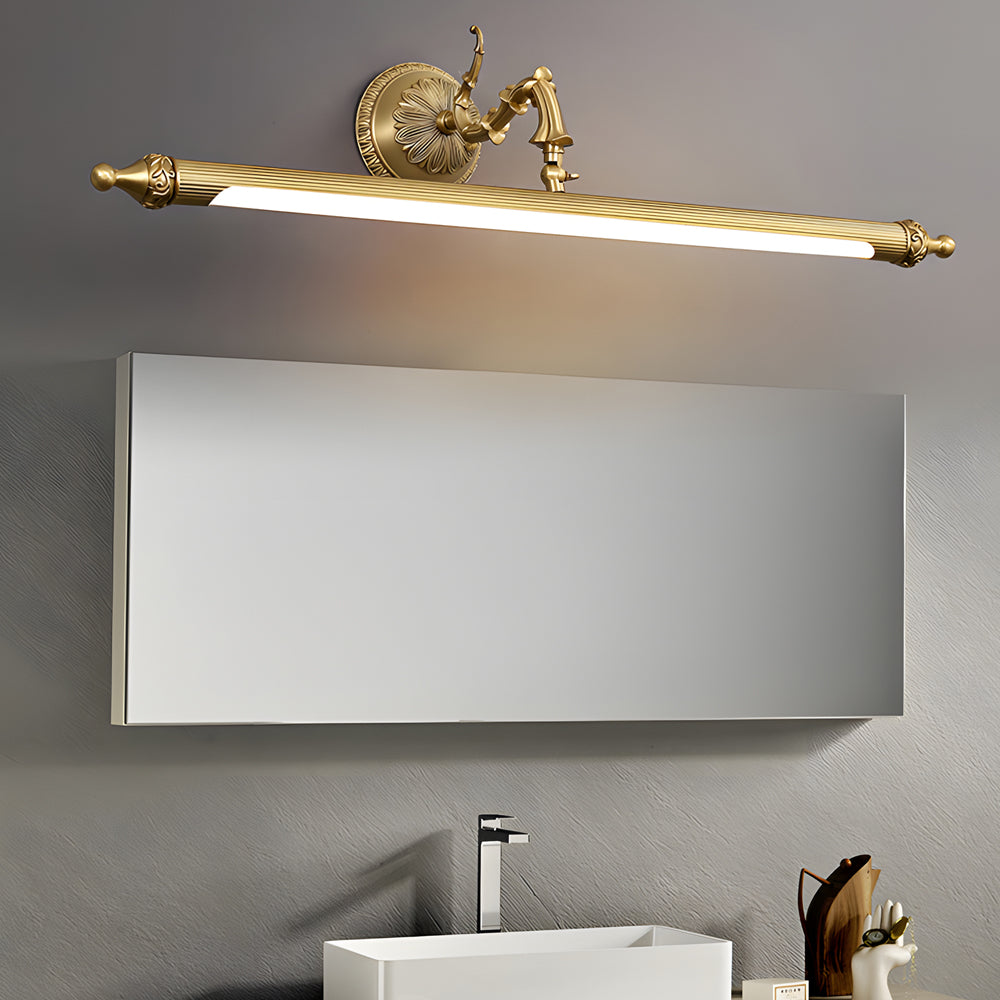 Antique Gold Rotatable Led Bathroom Vanity Light