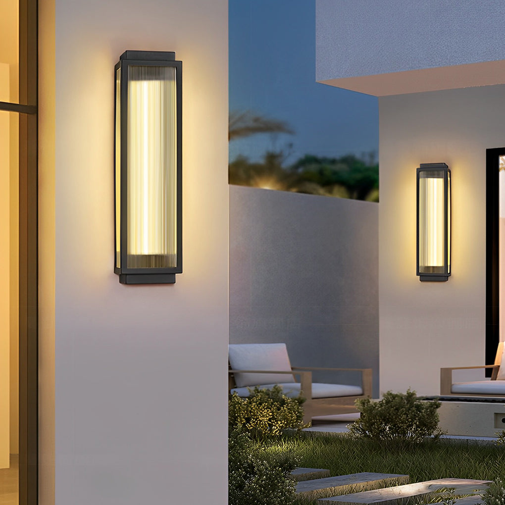 Rectangular Led Modern Outdoor Wall Light Ha084818