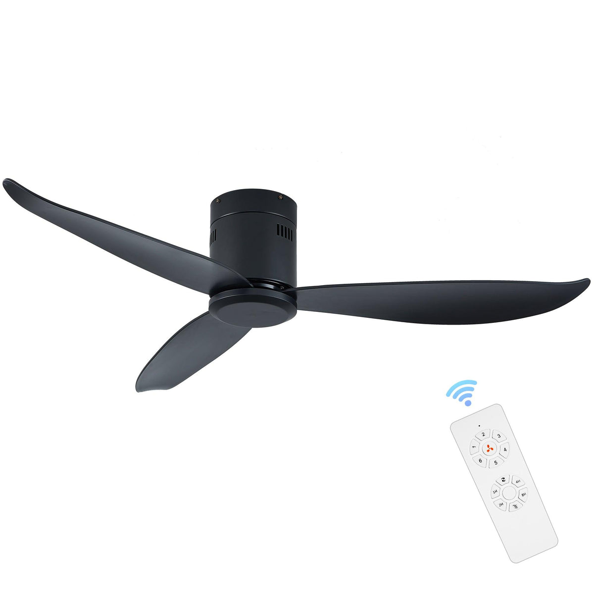 52in-low-profile-black-flush-mount-ceiling-fan-no-light