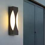 Rectangular Waterproof Led Black Outdoor Wall Sconce