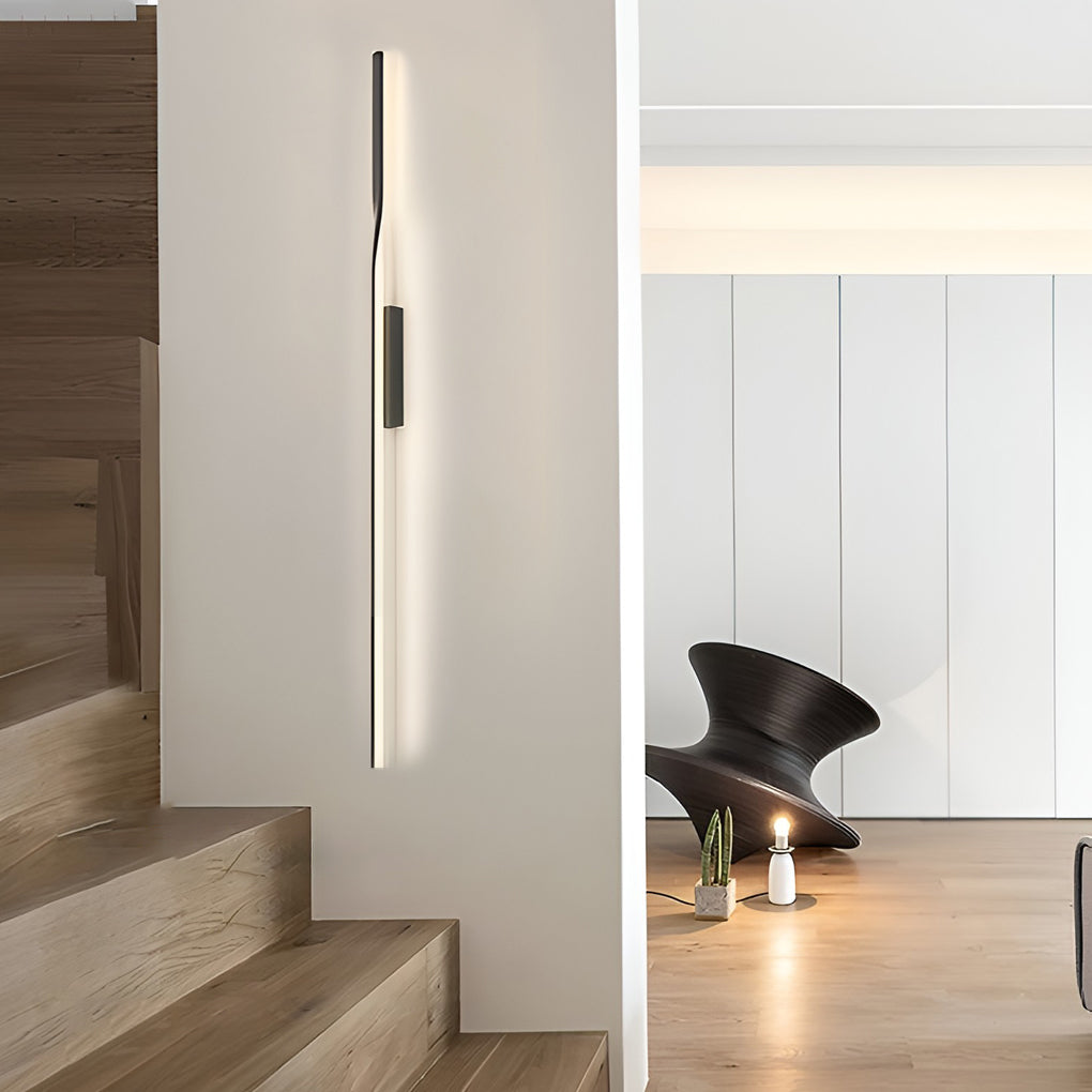 Linear Strip Led Black Nordic Wall Lamp