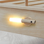 Wood Stick Motion Sensor Night Light Usb Portable Magnetic Wall Lamp