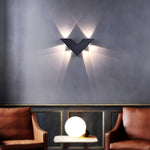 V Shaped Waterproof Led Black Modern Outdoor Wall Lamp