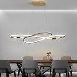 Wavy Double Ceiling Hanging Lamp Li002264