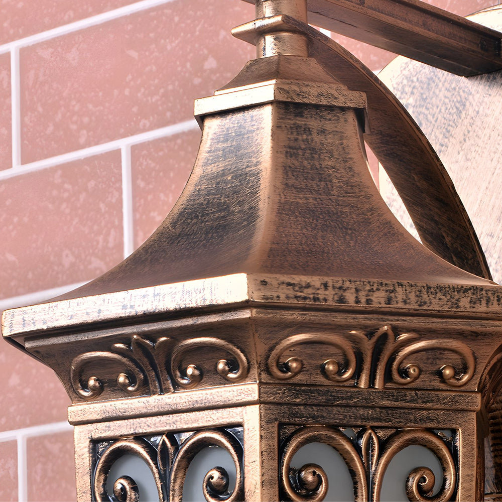 Outdoor Vintage Bronze Wall Light 1 Light Wall Mount Lantern