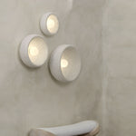 Japanese White Round 1 Light Wall Sconce 3 Sizes