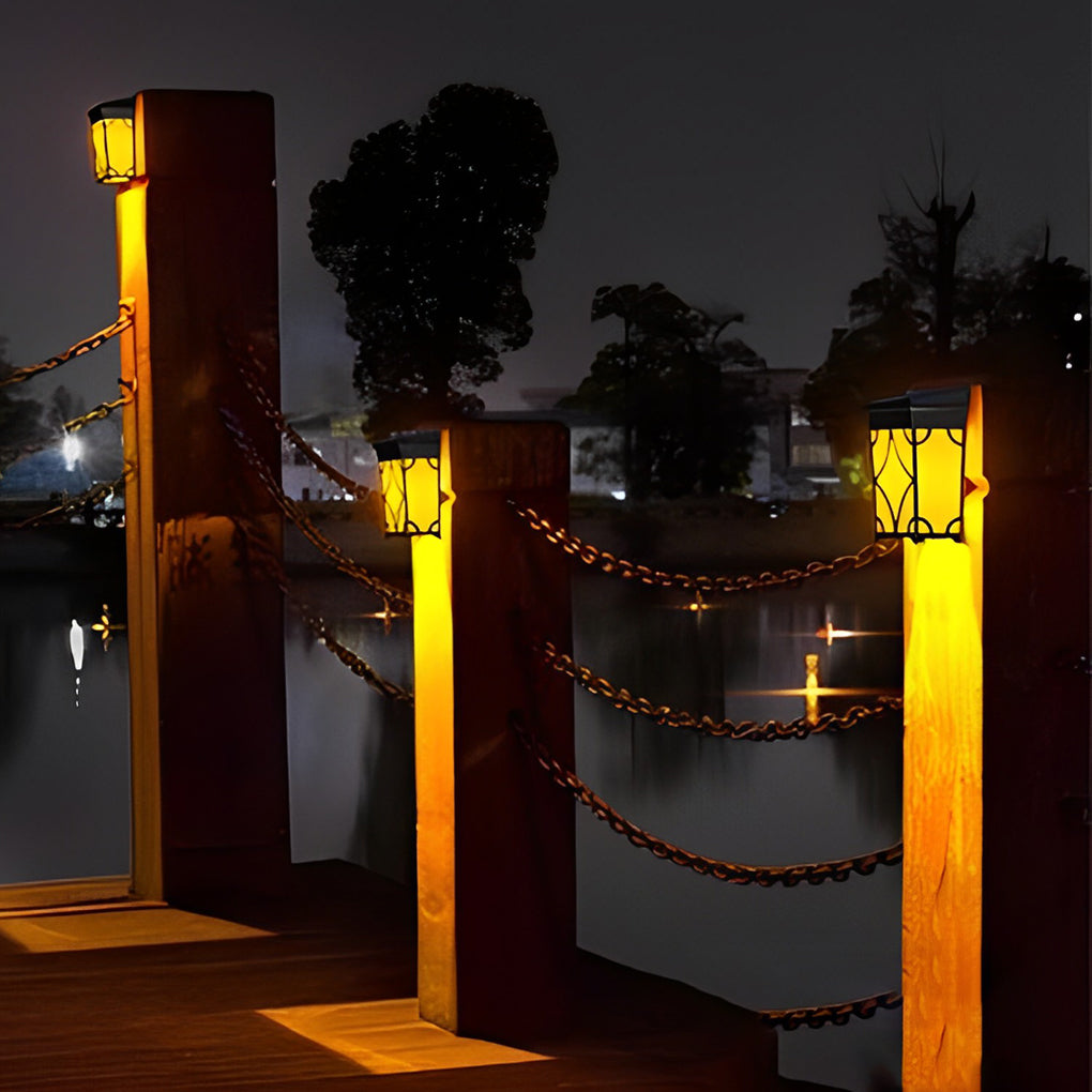 2Pcs Motion Sensor Solar Wall Lights Li002293